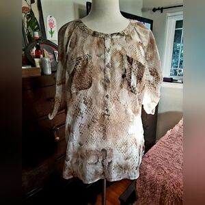 EXPRESS semi-sheer top